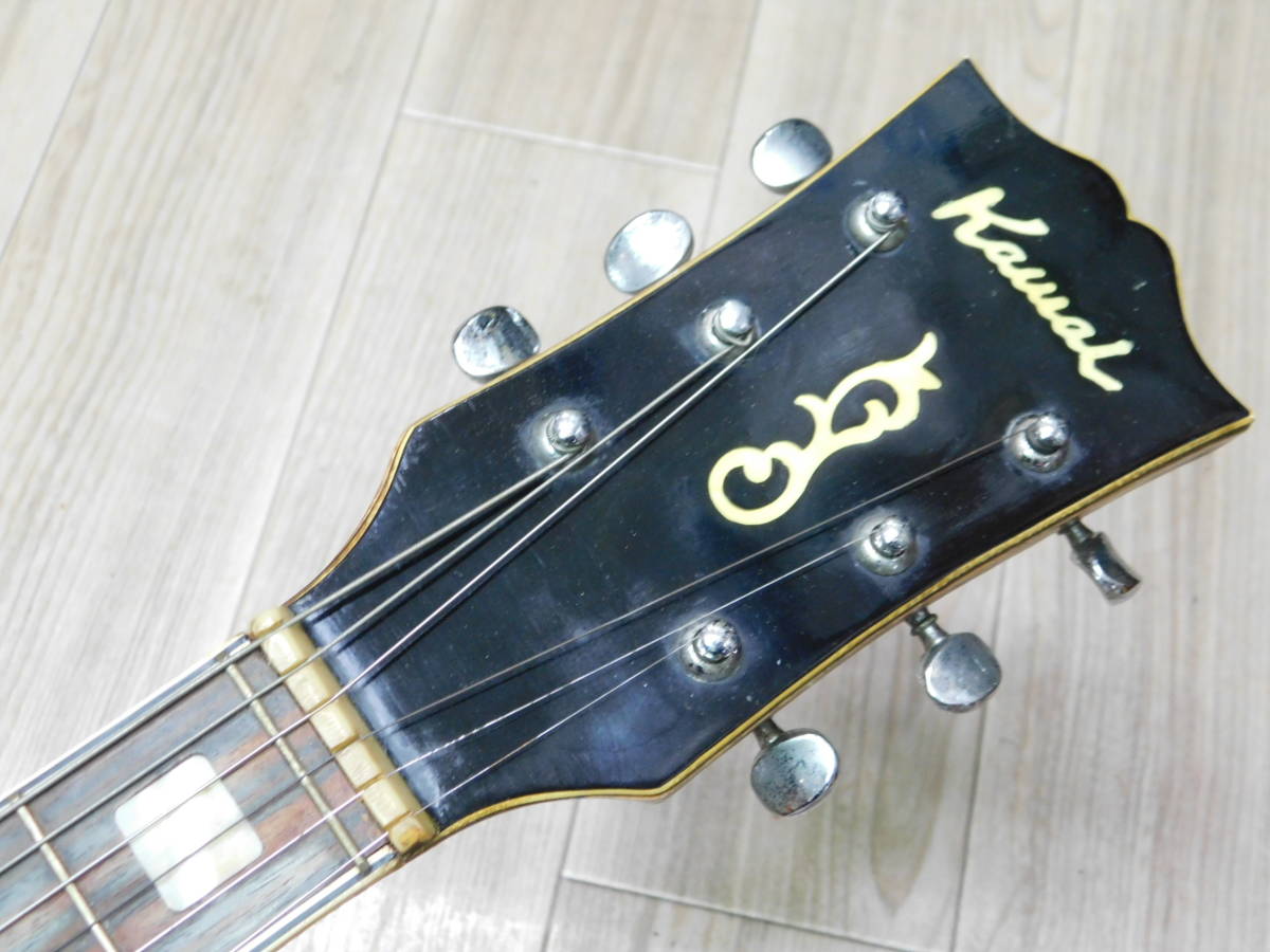 【ジャンク】希少!! Kawai フルアコギター ジャズギター 現状渡し ジャパンヴィンテージ 河合楽器 ビザールギター /F400の画像6
