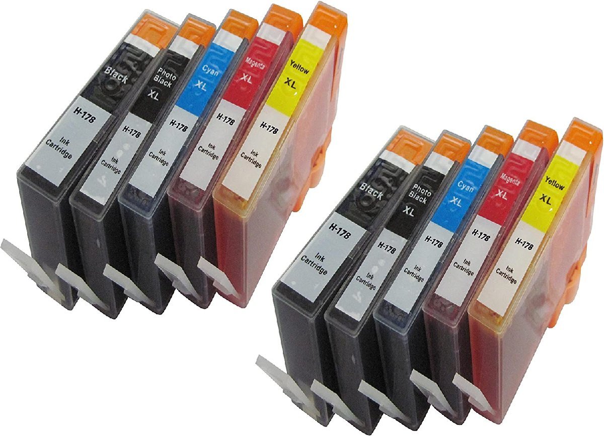HP178XL 5 color set X2 interchangeable ink increase amount free shipping Photosmart 5520 5510 5521 6510 6521 B109A 6520 C5380 C6380 D5460