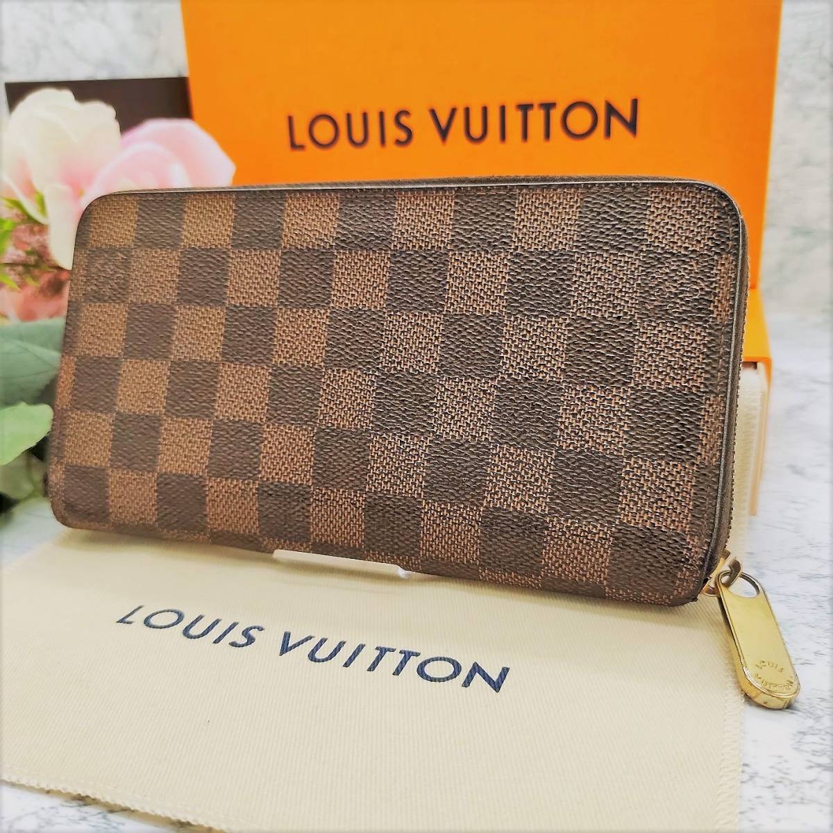 正規逆輸入品 Louis Vuitton 2164 ルイヴィトン ダミエ 小銭入れカード 