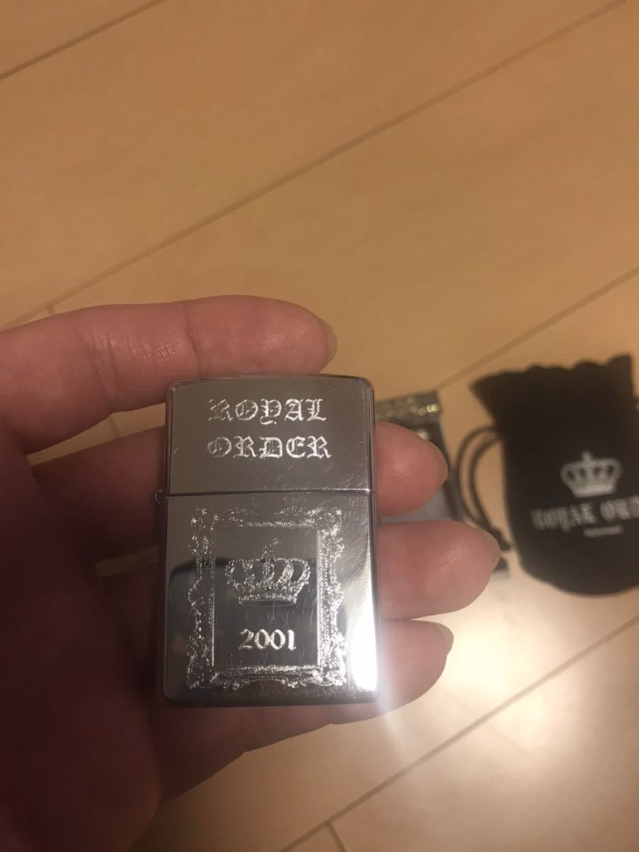 ROYAL ORDER Official Zippo CROWN ＆ JUSTIN DAVIS/ロイヤル・オーダー ジャスティン・デイビス 王冠クラウン/両面彫柄_画像3