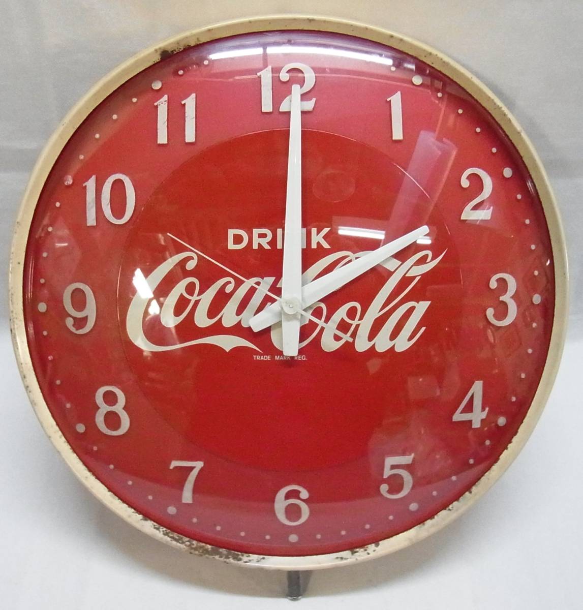 △Coca Cola コカ・コーラ 壁掛け時計 ビンテージ 希少 昭和 アナログ