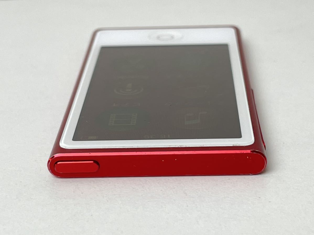 Apple iPod nano 第7世代 A1446 16GB アップル アイポッドナノ 音楽 プレイヤー MD744J プロダクトレッド 初期化済み