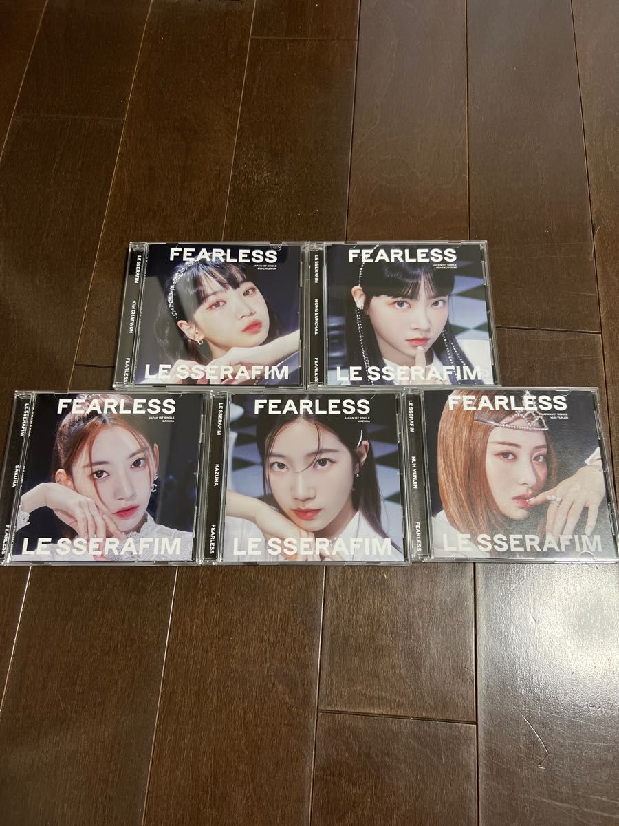 ラッピング無料 LESSERAFIM FEARLESS ソロジャケ盤 300個