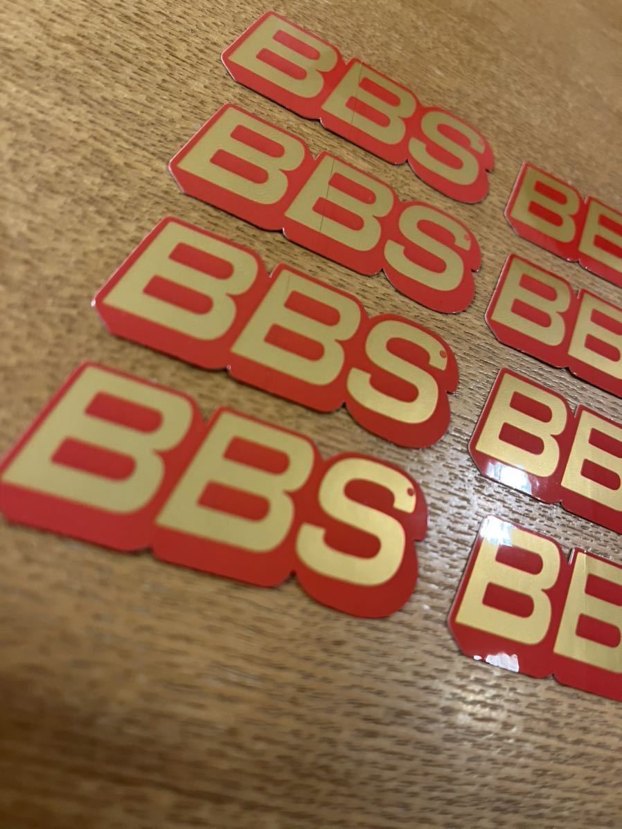 BBS 純正 リムステッカー 赤金 ディスクステッカー 12枚セット BBS 純正 リムステッカー 赤金 ディスクステッカー 12枚セット