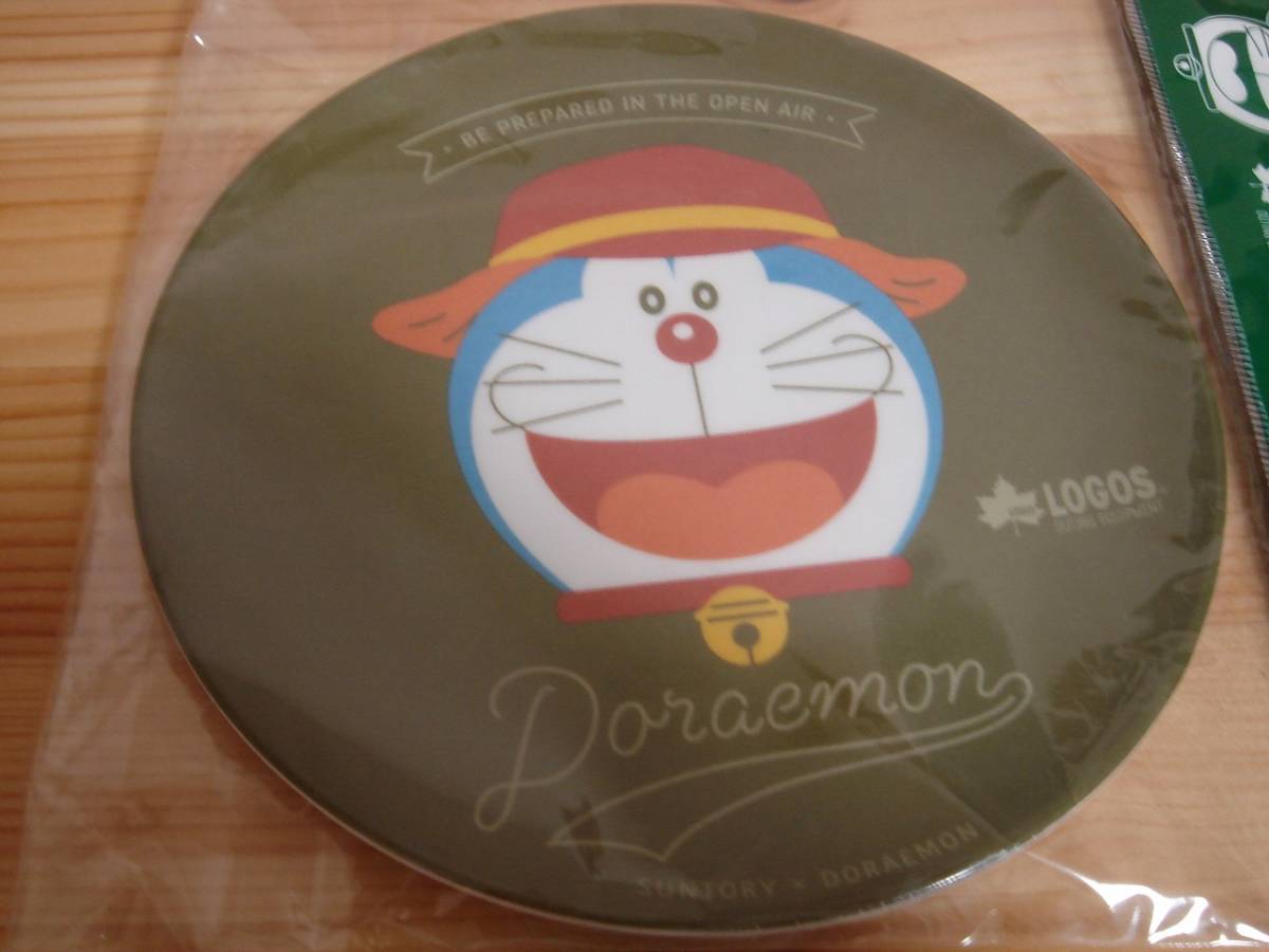 * Suntory Doraemon LOGOS.. plate *melamin plate outdoor goods DORAEMON * unused goods *