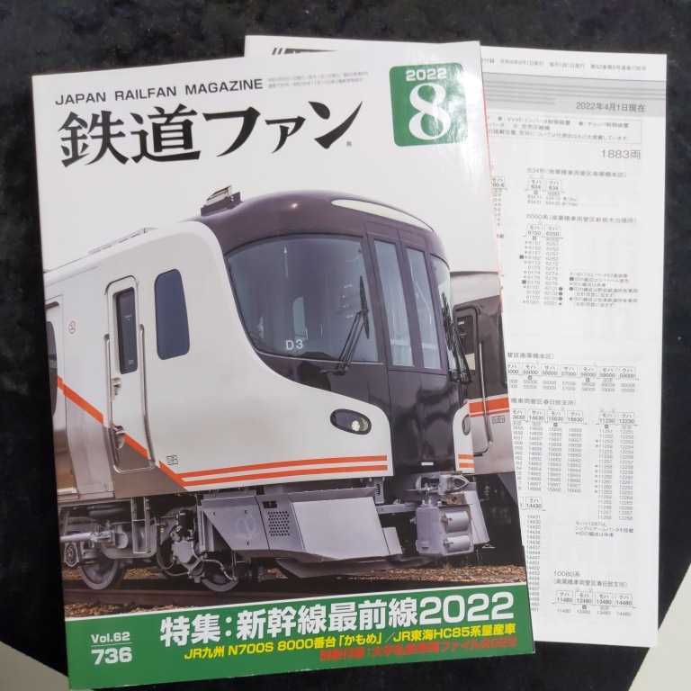 ▽ Железнодорожный вентилятор ▽ август 2022 г. ▽ № 736 ▽ [Special] Front Line Shinkansen 2022
