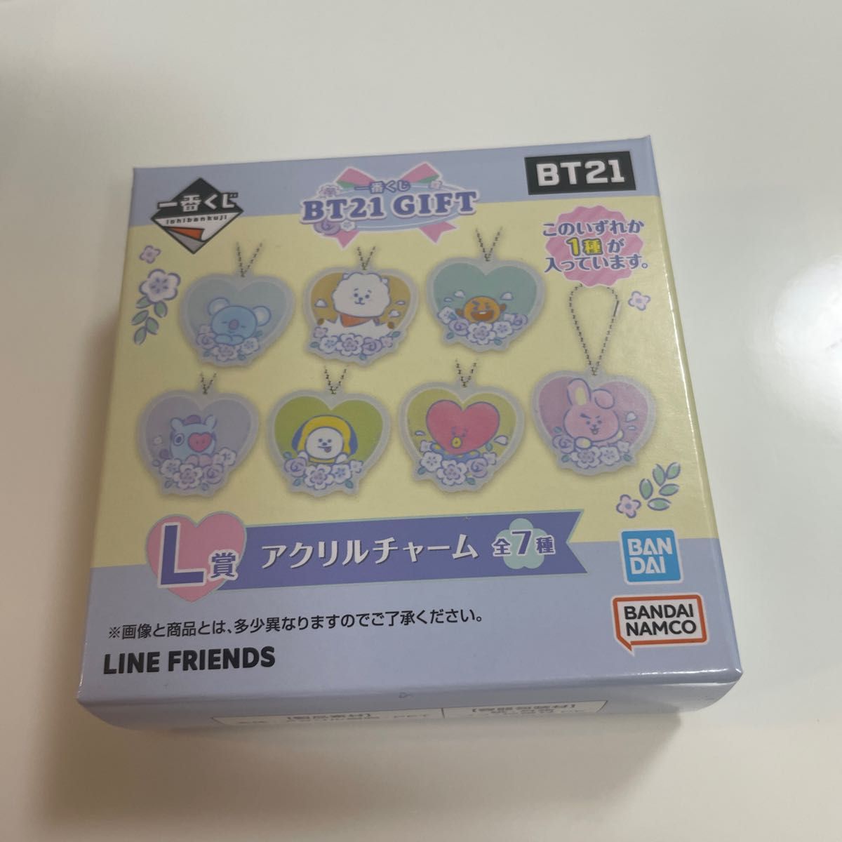 未開封品　BT21くじ 一番くじ　3点セット　J賞BT21GIFT タオル　K賞　ステーショナリーアソート　L賞アクリルチャーム