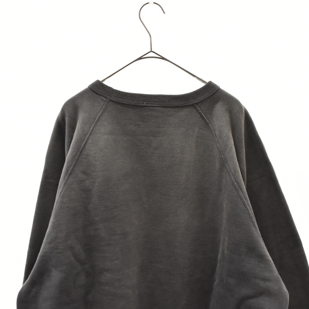 セントマイケル 22AW レインボーロゴプリントユーズド加工クルーネックスウェット クルーネックフロントプリントスウェット_画像4