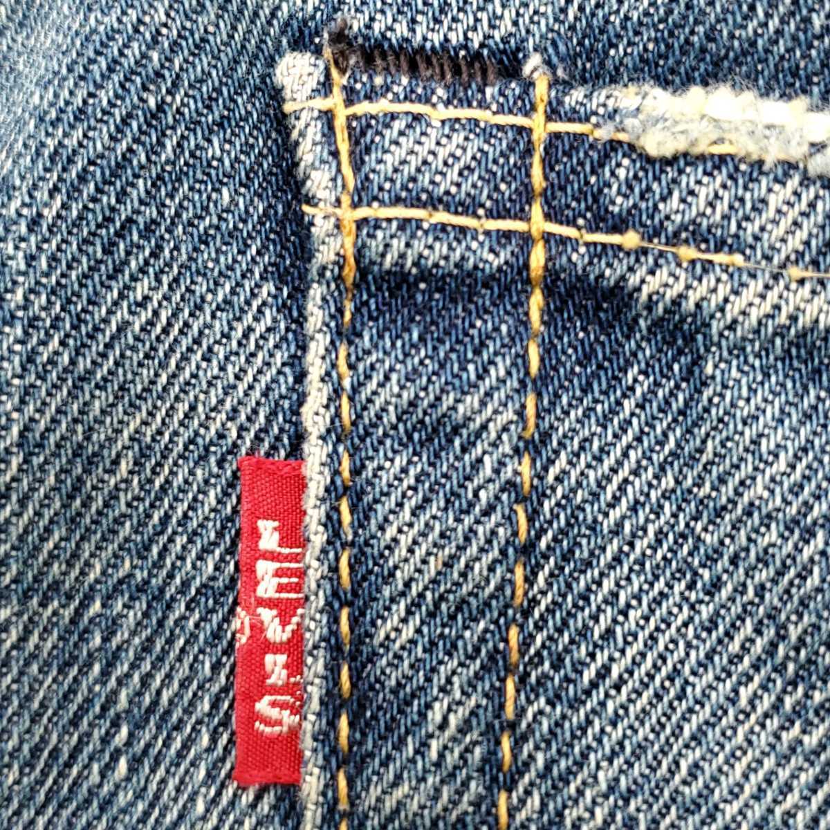 パッチワークカスタム Levi's 66501 W32日本製ビンテージ復刻ジーンズ