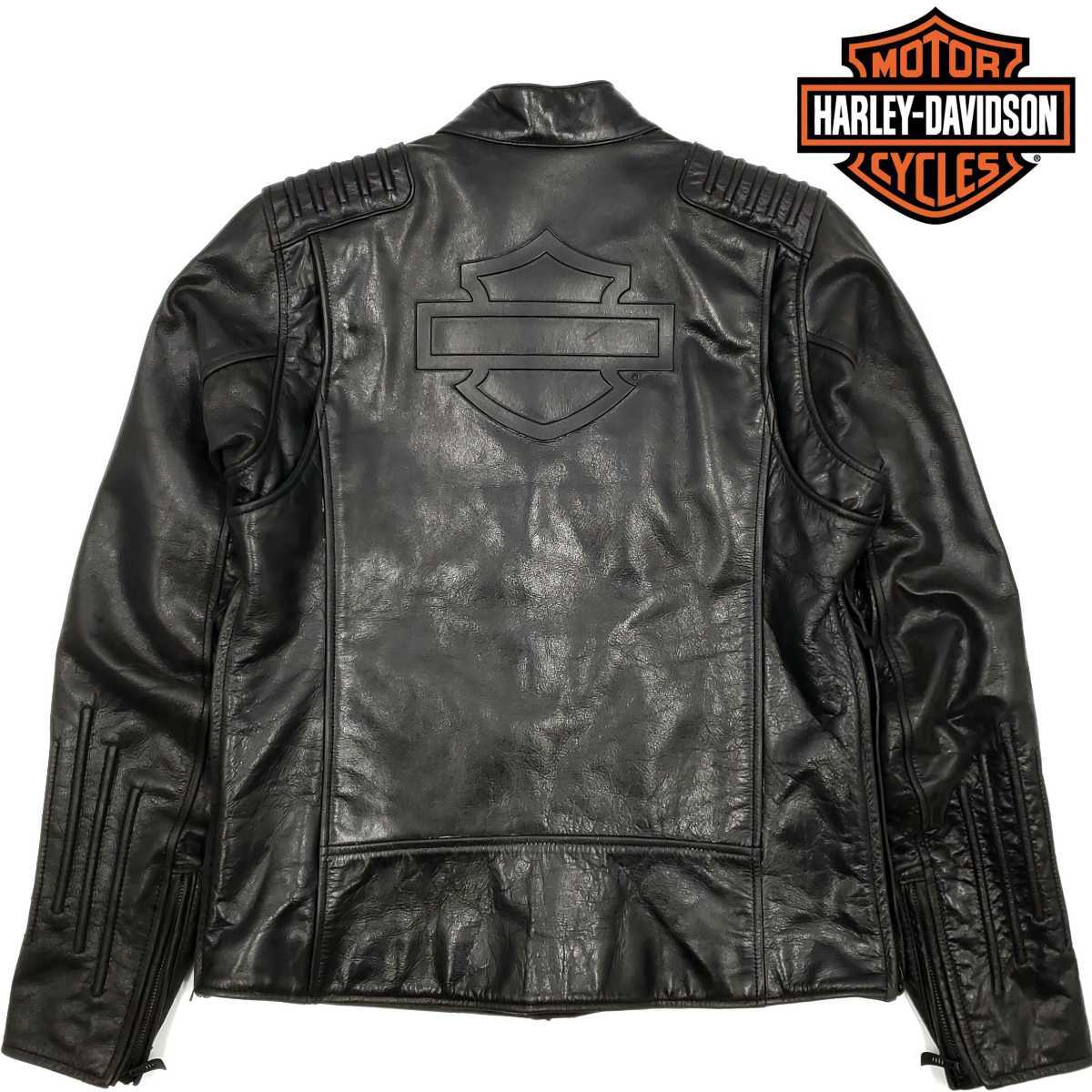 天然バッファローレザー HARLEY-DAVIDSON 立体ロゴライダース