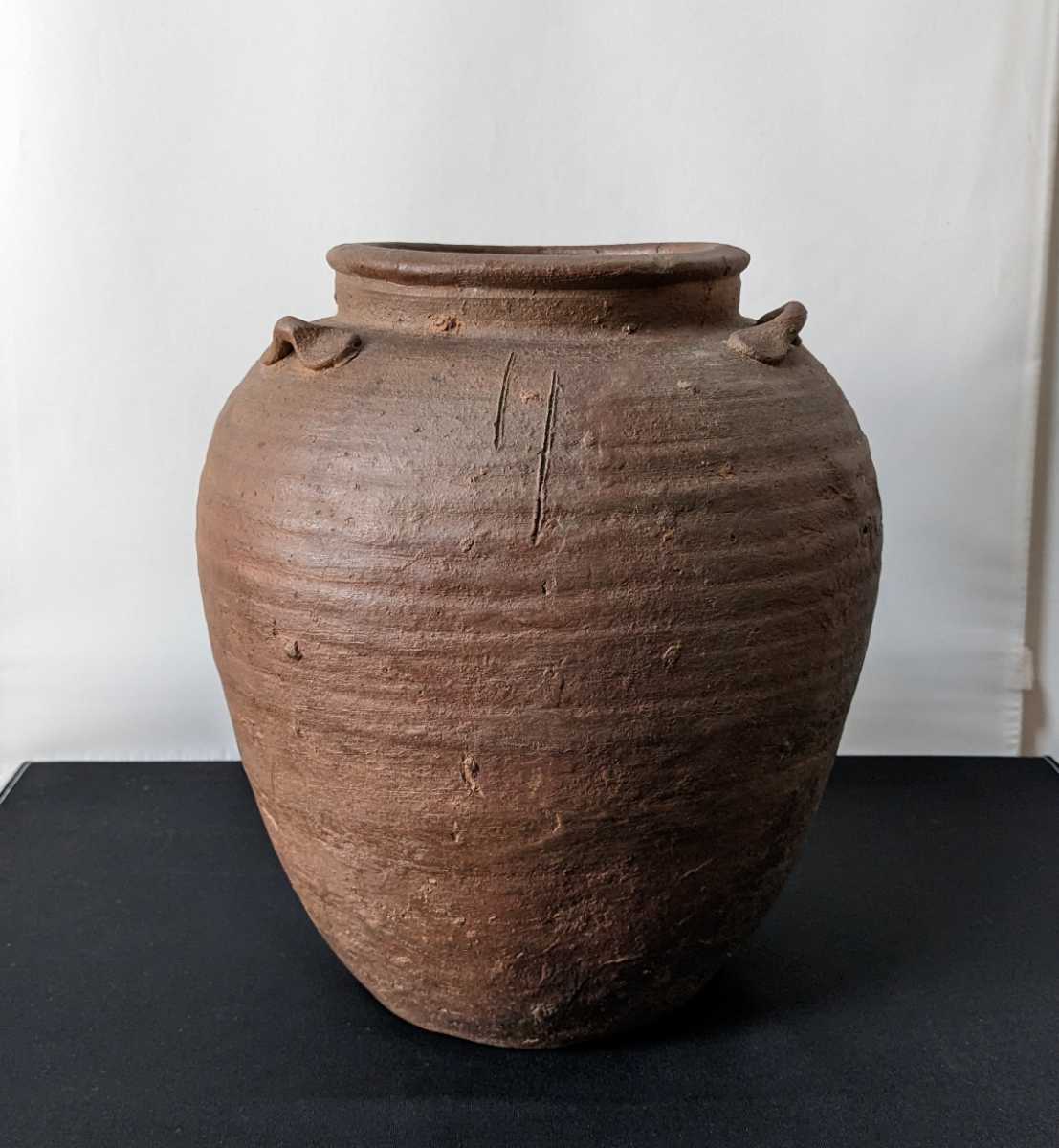 3330 古備前 桃山時代 三耳 種壷 陶印あり 箱無し | paradaabogados.com
