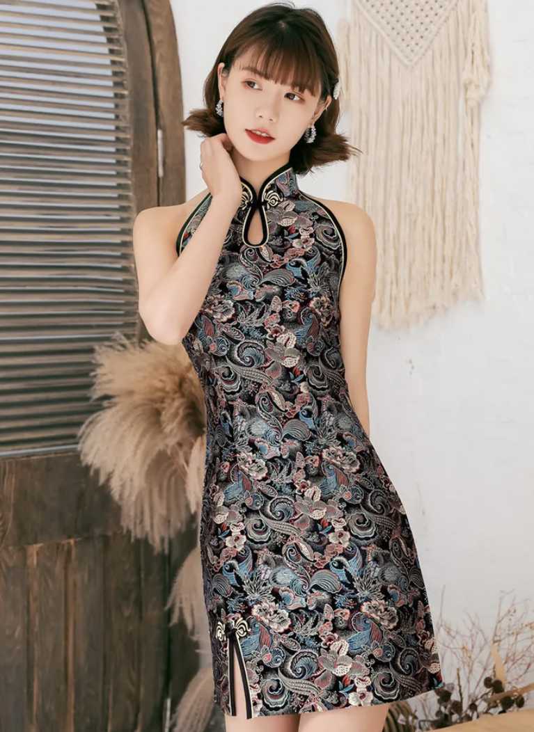  коричневый ina одежда платье в китайском стиле sexy костюмированная игра Night одежда L размер 