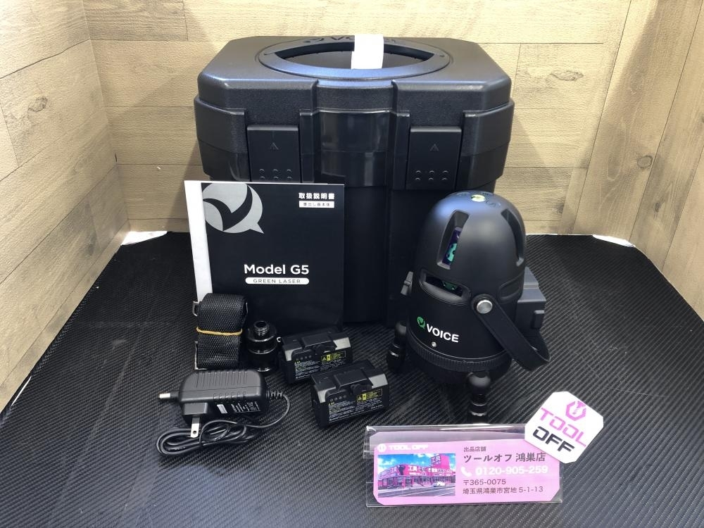 016□未使用品□VOICE ヴォイス グリーンレーザー墨出し器 5ライン