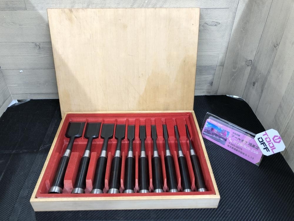 大特価!! 016□未使用品□月市弘 鑿 のみ 10本