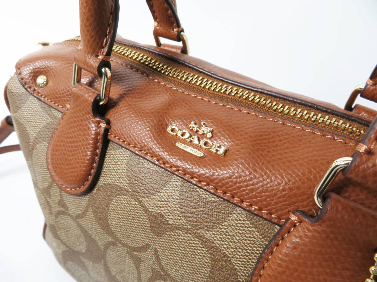 全品送料無料】 コーチ COACH PVC レザー 2way ハンドバッグ ターン