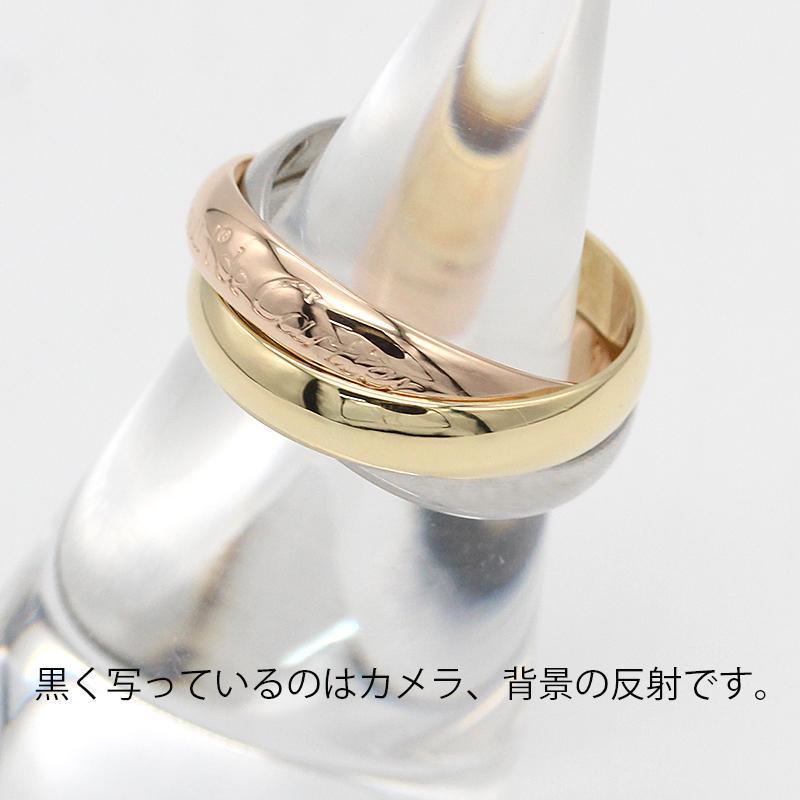 美品 カルティエ Cartier トリニティ リング クラシック 750