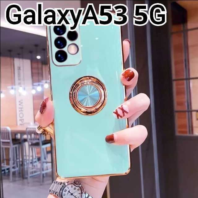 ハイクオリティ GalaxyA52ケース クリア ふちどり ピンク ラメ 可愛い