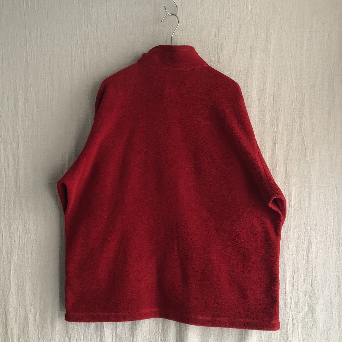 USA made 90s POLO SPORT pull over fender lease / L poly- red Polo Ralph Lauren Vintage O3-01048-2475 sale