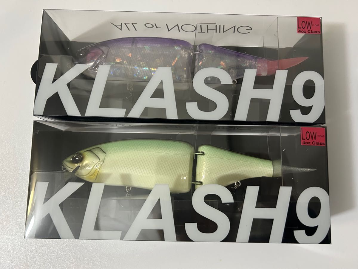 DRT クラッシュ9 ナイン グリーンシャッド、スミレ鮎LOW 2個セット