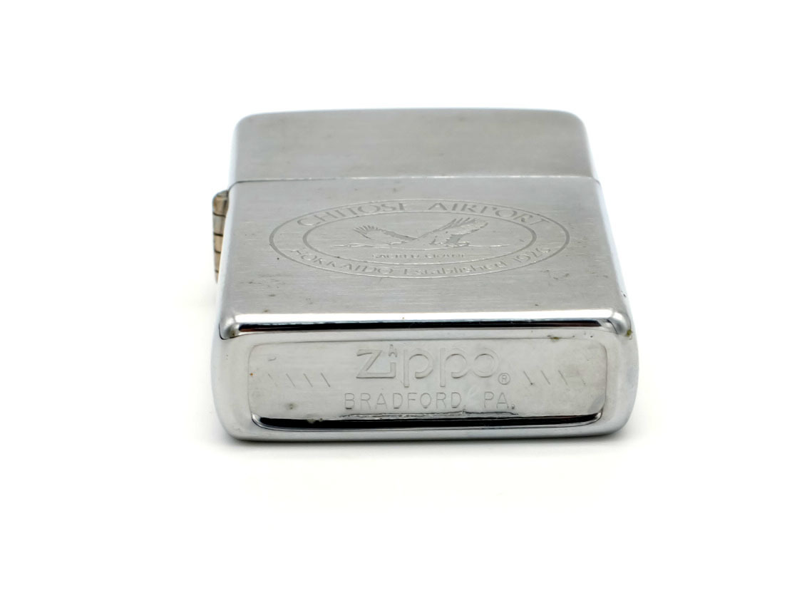 Ψ未使用品◇80's ビンテージ ZIPPO ジッポー 1982年製 CHITOSE AIRPORT 千歳空港 オイルライター_画像4