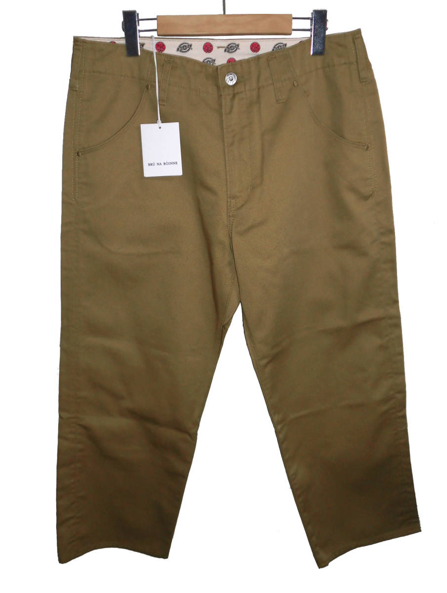 ◇新品タグ付き BRU NA BOINNE × DICKIES ブルーナボイン ディッキーズ X-069 ピーターパンツ L ワークパンツ_画像1