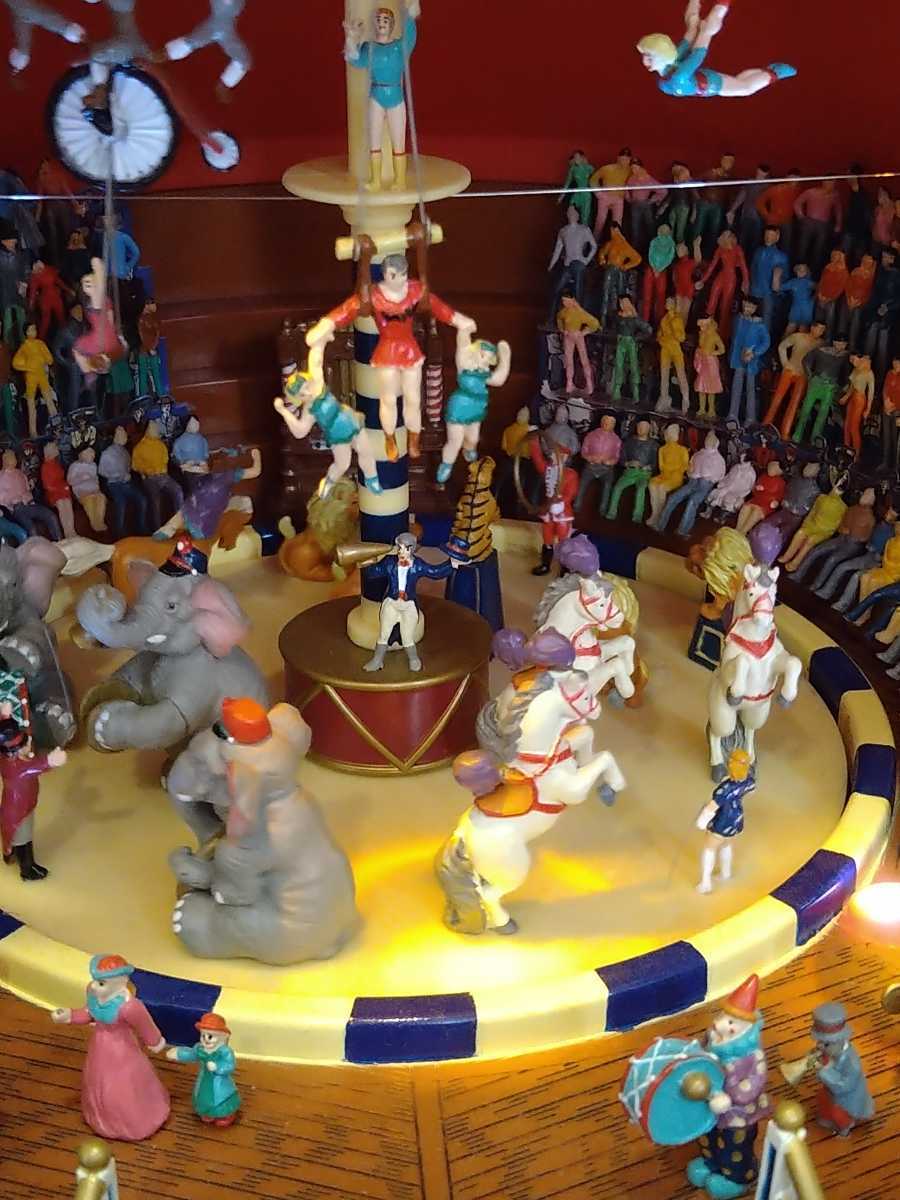 ミスタークリスマス ビッグトップ Christmas Mr Christmas　world Fair　Big　Top サーカス　circus　オルゴール　観客席カスタム品　精巧_画像3