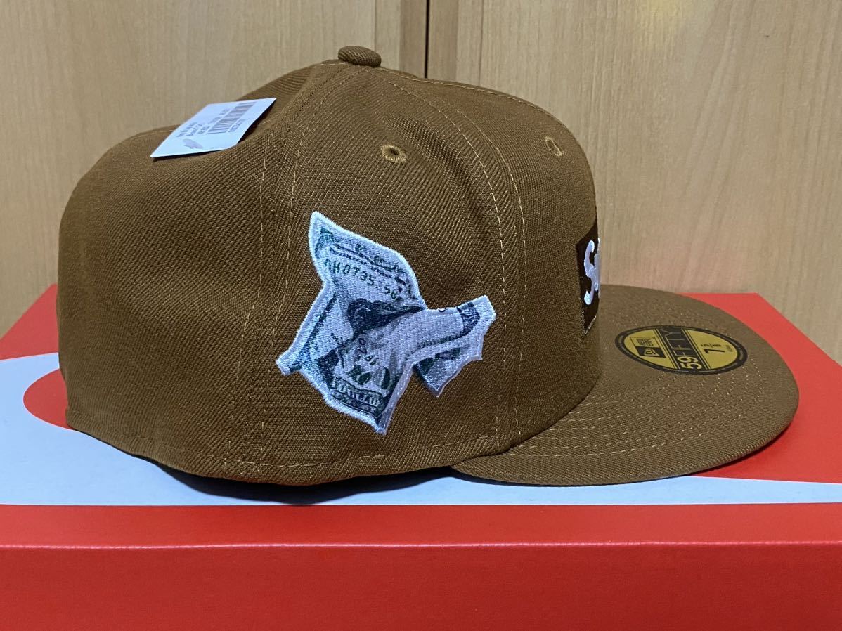 新品 国内正規品 Supreme Money Box Logo New Era BROWN 7-5/8 22FW シュプリーム ニューエラ マネー ボックスロゴ 59FIFTY ブラウン_画像7