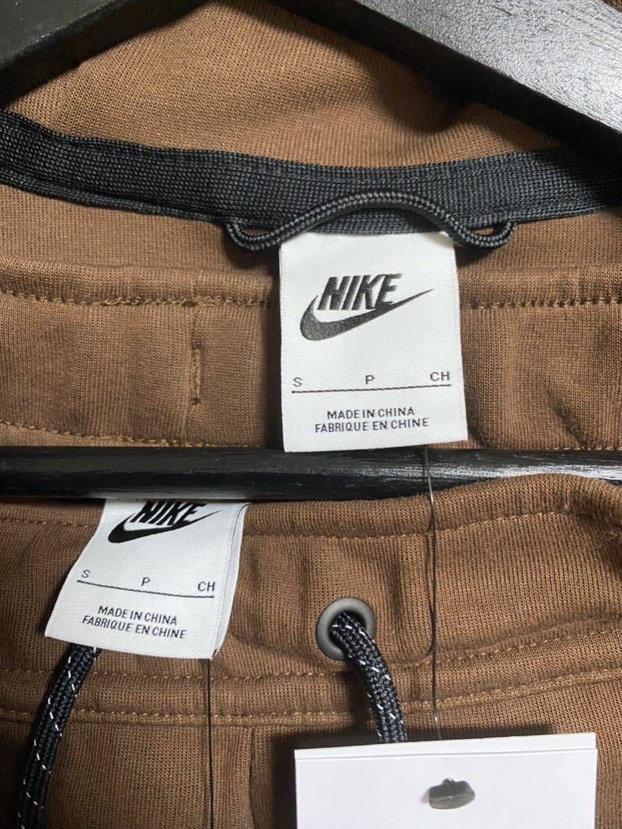 新品 日本未発売 海外正規品 NIKE TECH FLEECE セットアップ Sサイズ BROWN ナイキ テックフリース ブラウン 茶色 限定 レア