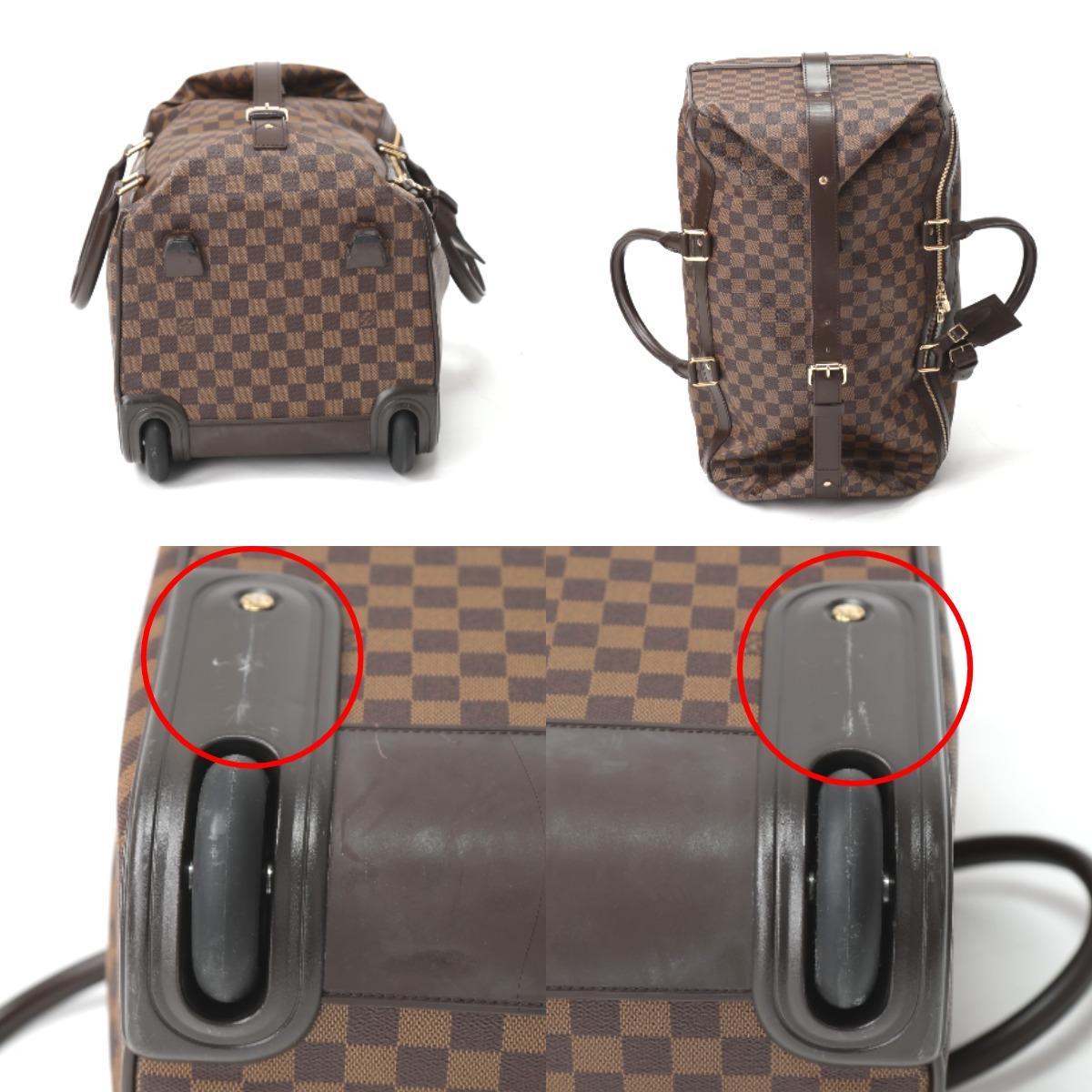 ルイヴィトン キャリーバッグ N23205 エオール50 ダミエ キャスター付き旅行かばん LOUIS VUITTON ブラウン ユニセックス 中古_画像7