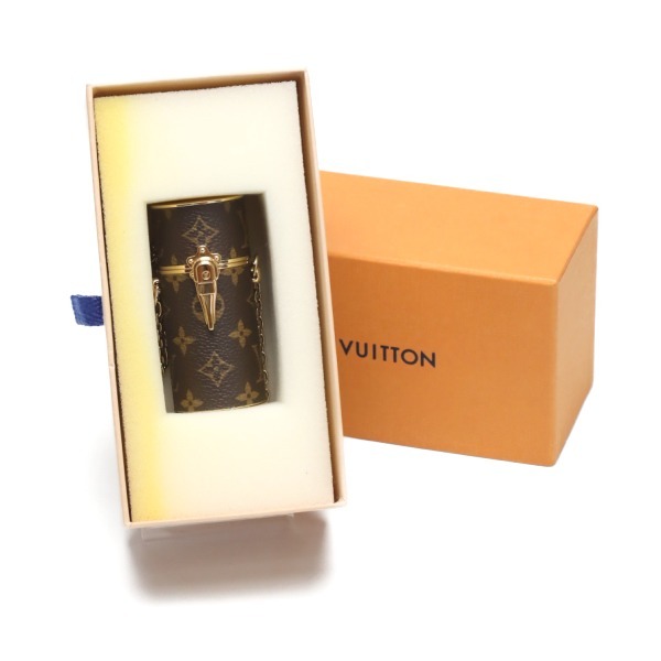 ルイヴィトン チャーム MP2406 アクセサリー モノグラム リップスティックケース LOUIS VUITTON ブラウン レディース 中古_画像1