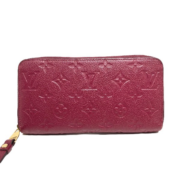 ルイヴィトン 長財布 M62214 ジッピーウォレット モノグラム アンプラント レザー ラウンドファスナー LOUIS VUITTON スリーズ 中古_画像1