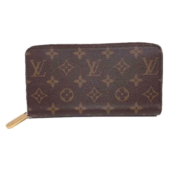 ルイヴィトン 長財布 M41895 ジッピー ウォレット モノグラム ラウンドファスナー LOUIS VUITTON フューシャ ユニセックス 中古