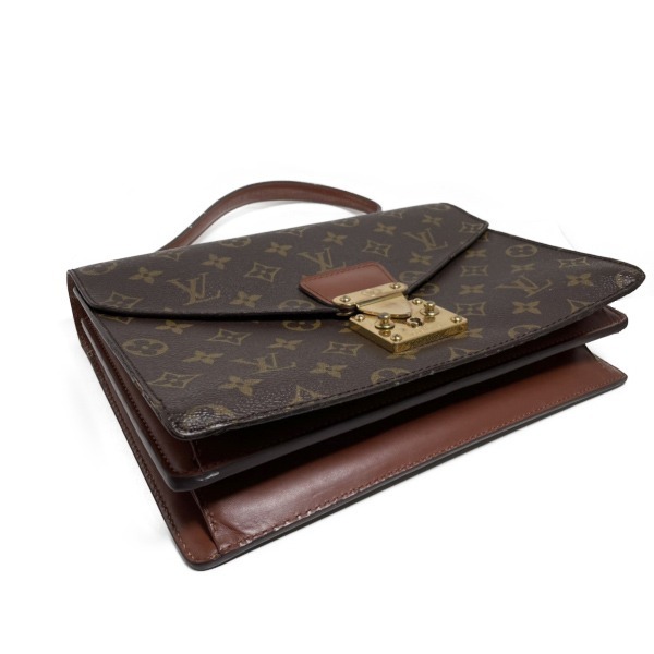 ルイヴィトン ハンドバッグ M51190 キャンバス モノグラム コンコルド LOUIS VUITTON ブラウン レディース 中古_画像3