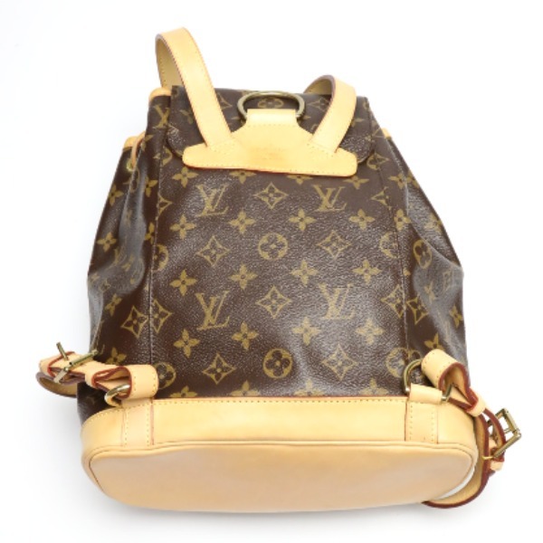 ルイヴィトン リュック・デイパック M51136 モンスリMM モノグラム リュックサック LOUIS VUITTON ブラウン レディース 中古_画像4