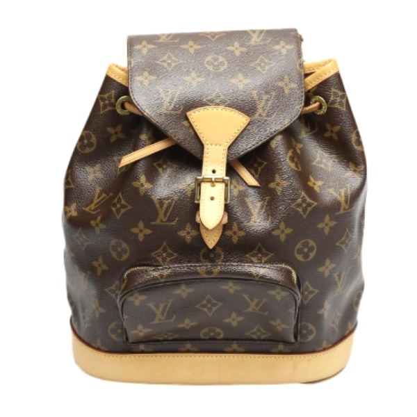 ルイヴィトン リュック・デイパック M51136 モンスリMM モノグラム リュックサック LOUIS VUITTON ブラウン レディース 中古_画像1