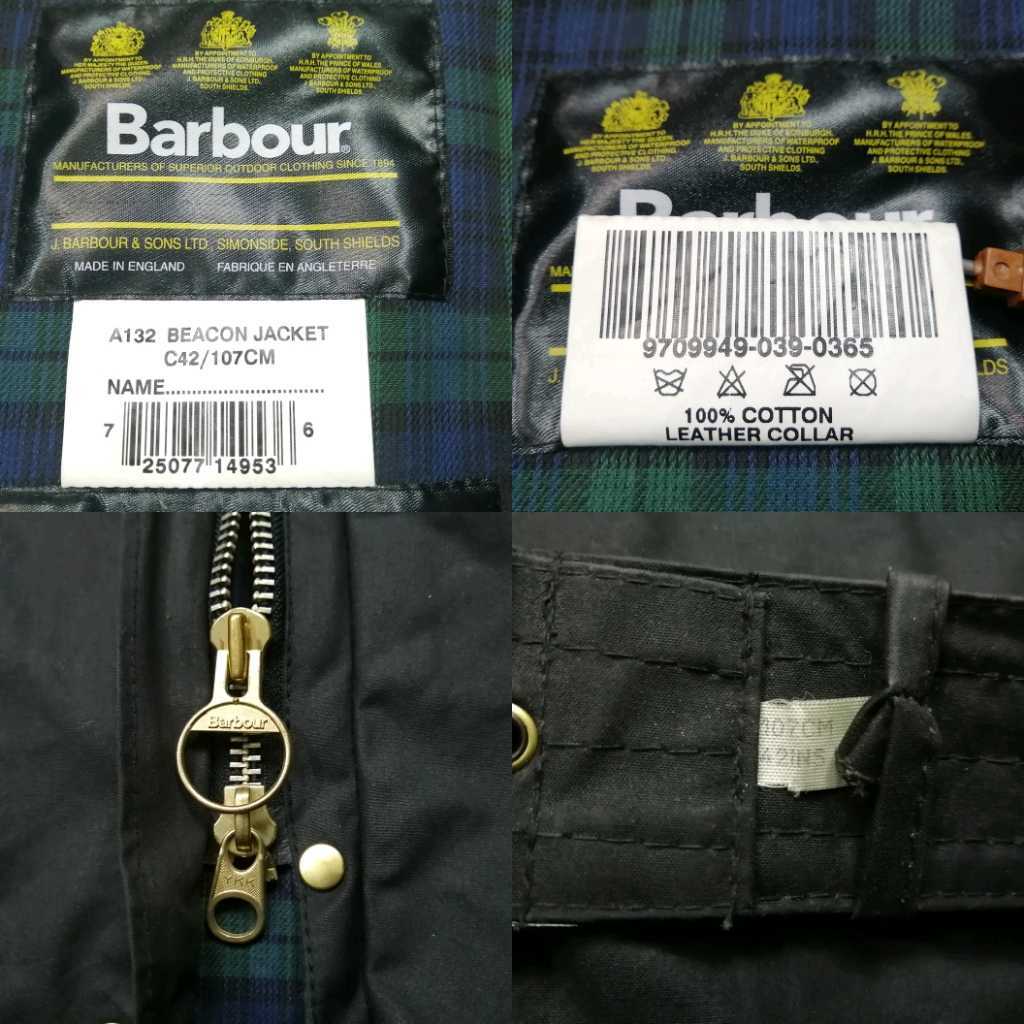 ミントコンディション 90s Barbour Beacon jacket c42 1997 バブアー ビーコンジャケット international インターナショナル_画像2