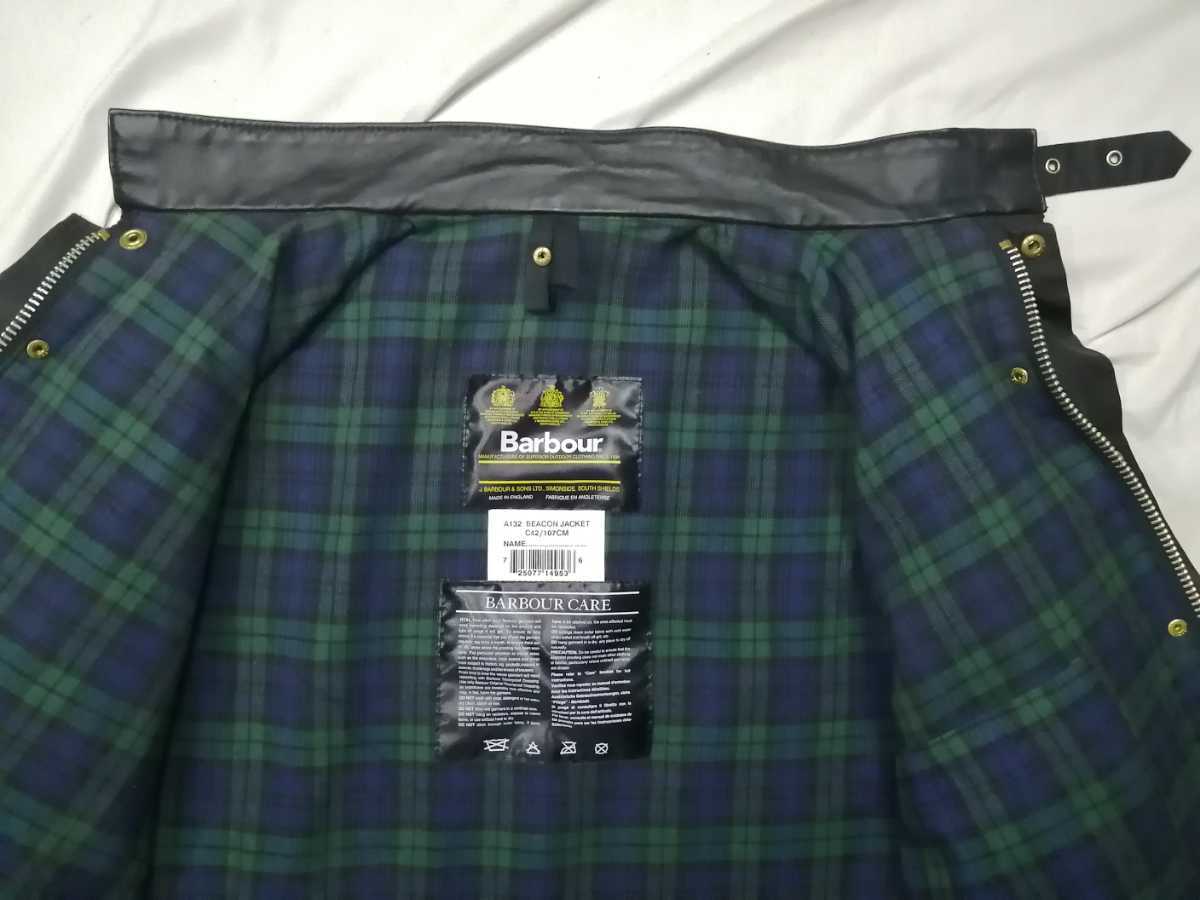 ミントコンディション 90s Barbour Beacon jacket c42 1997 バブアー ビーコンジャケット international インターナショナル_画像5