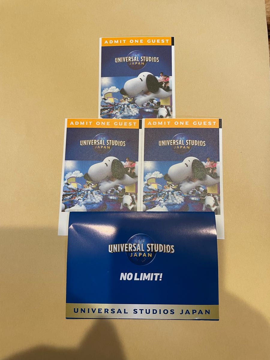 USJ ユニバーサルスタジオジャパン チケット 3枚 チケット チケット