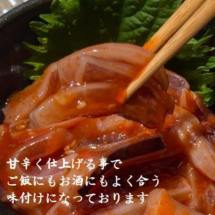 【北海道直送】いかジャン辛　業務用4ｋｇ　冷凍　ご飯にも　するめいか　いか　珍味　母の日　父の日　お中元　お歳暮　いか_画像2