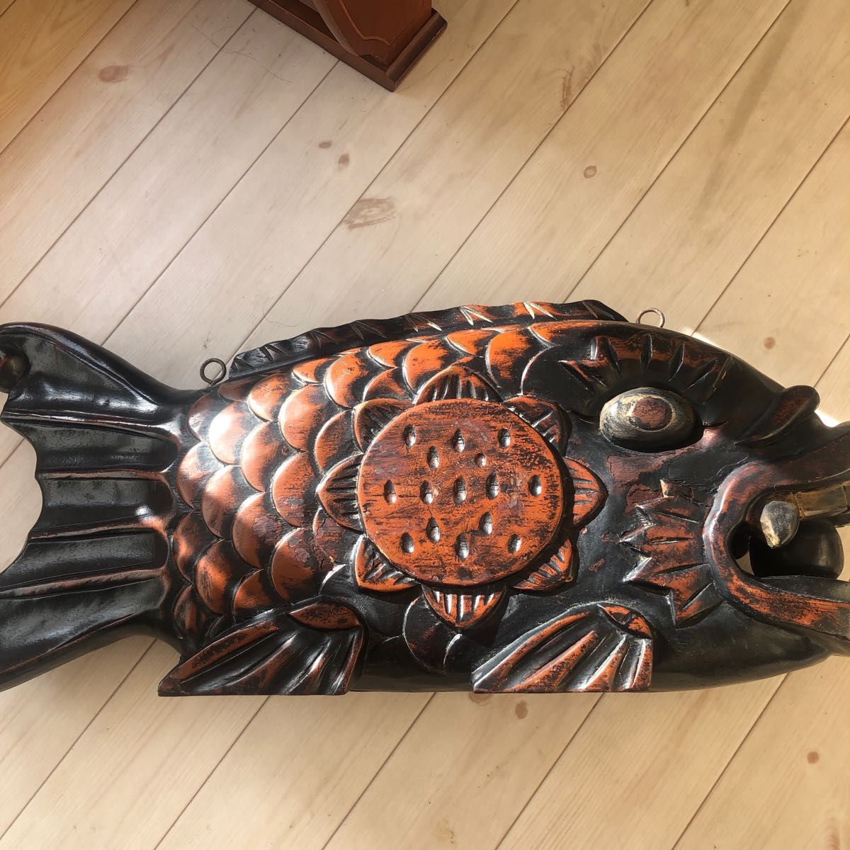 【激レア】大正〜昭和レトロコレクション ビンテージ巨大な魚太鼓 魚板