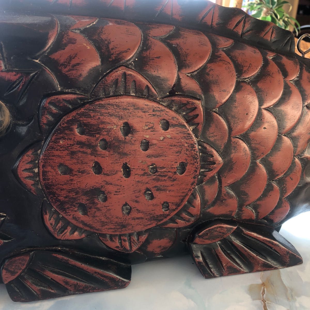 【激レア】大正〜昭和レトロコレクション ビンテージ巨大な魚太鼓 魚板