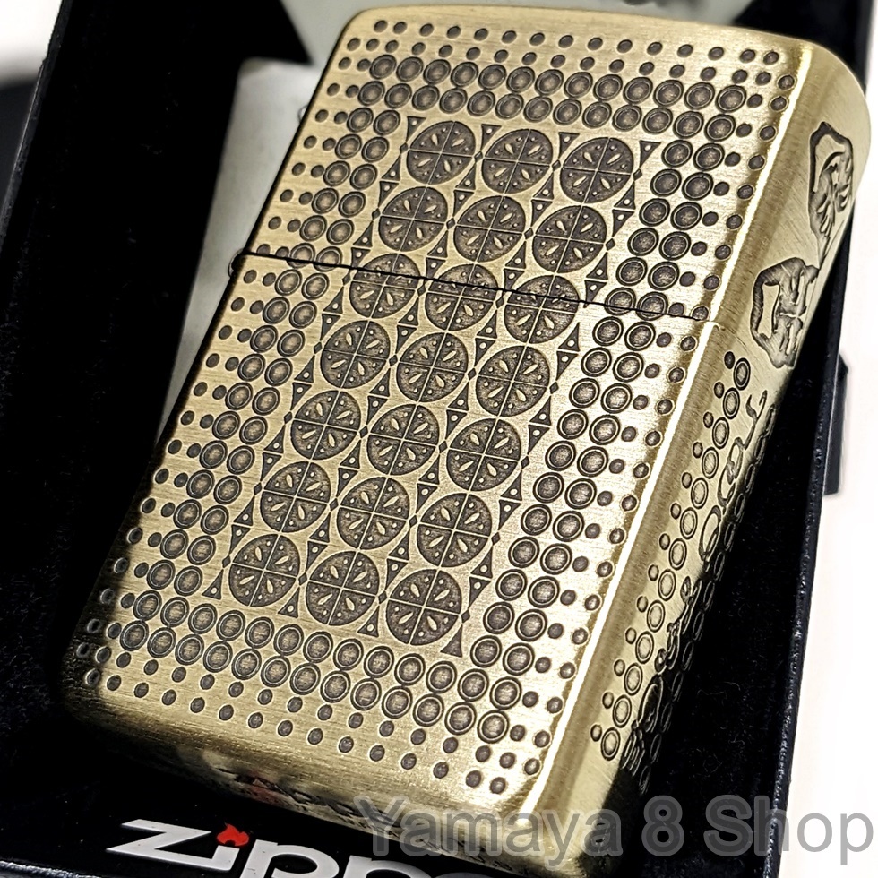 ー品販売 ３面デザイン フレームアイコン ZIPPO 新品 ブラス ライター