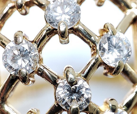 本物品質の Y8644☆天然ダイヤモンド 0.51ct リング☆K18 リング 12号