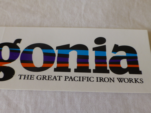 patagonia THE GREAT PACIFIC IRON WORKS sticker GPIW Patagonia PATAGONIA patagonia