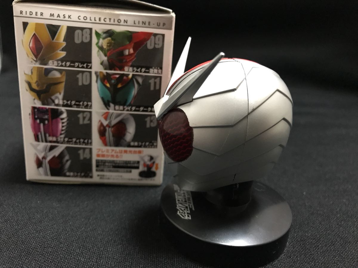  rider mask collection Vol.8 Kamen Rider double W heat metal general pedestal 