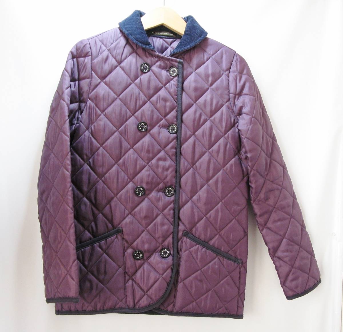 【美品】 MACKINTOSH　マッキントッシュ　キルティングジャケット コート サイズ34 　紫　 レディース 　英国製