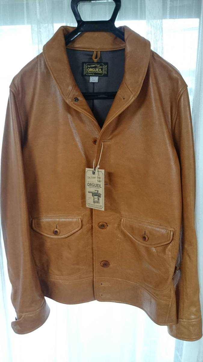 ★ORGUEIL 新品★オルゲイユ - Cosack Jacket Camel★サイズ40★【MADE IN JAPAN】★柔らか革（激レア★新作のプロトタイプ）