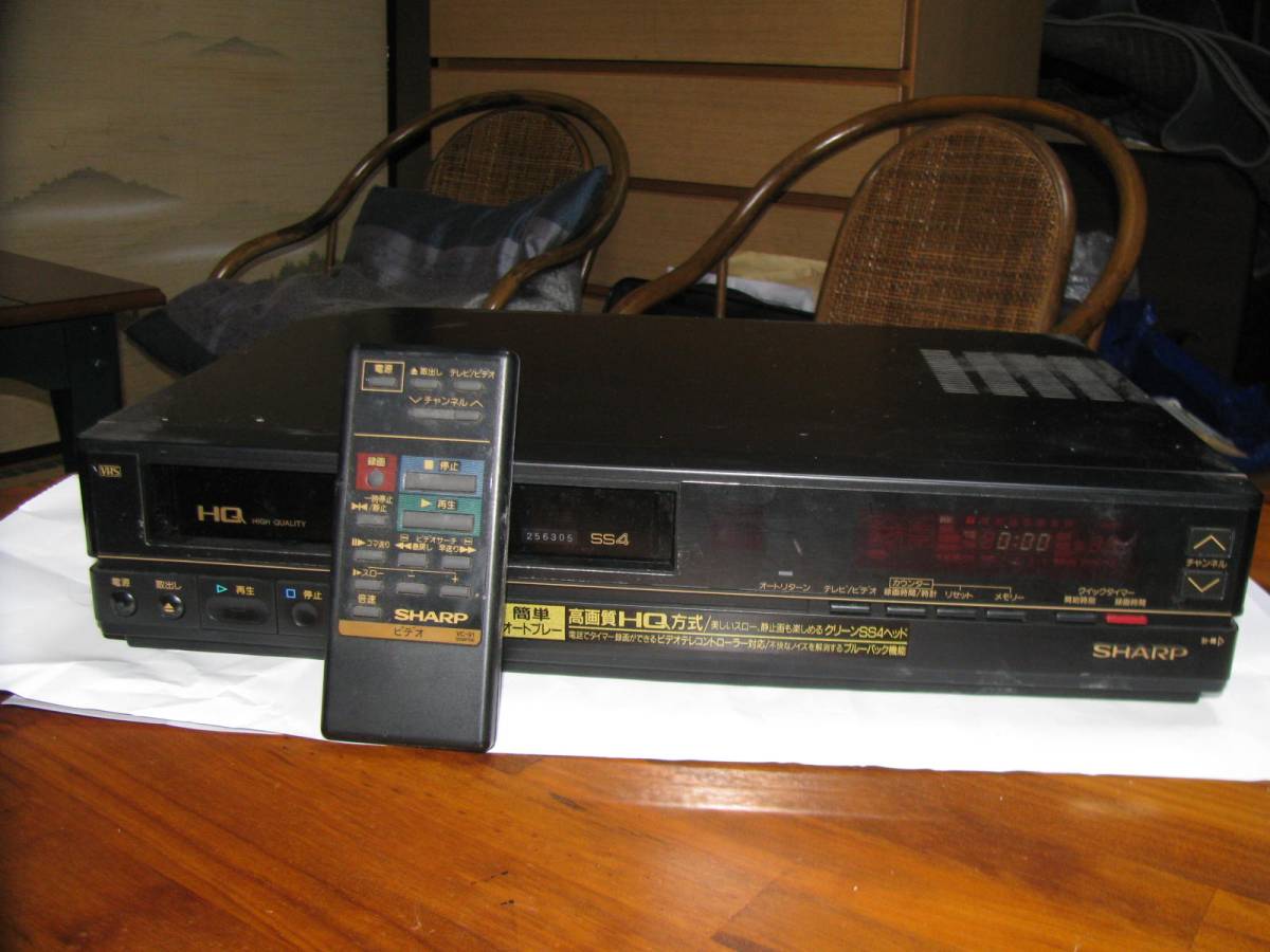 SHARP VIDEO CASSETTE RECORDER video cassette recorder 