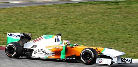 F1 2011 フォースインディア　リアエンドプレート