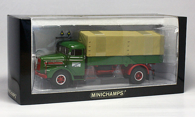 1/43 Minichamps ミニチャンプス [439 070020] Man F8 1953 Canvas Truck-Green/Red「1 of 3.000 pcs」